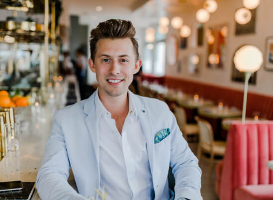 Young man in a restaurant - crowns in Thorncreek, CO